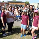 (L-R) Cllr Suzy Horton, Cllr Steve Pitt, Executive Headteacher Sara Paine, Lord Mayor and Lady Mayoress of Portsmouth.