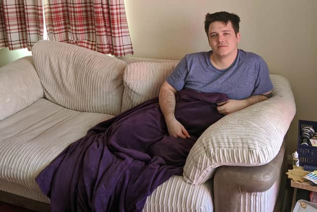 Nathan Clifford from Whiteley who is 30, has just come out of Souithampton General Hospital after spending 5 days there with Covid-19 and pneumonia