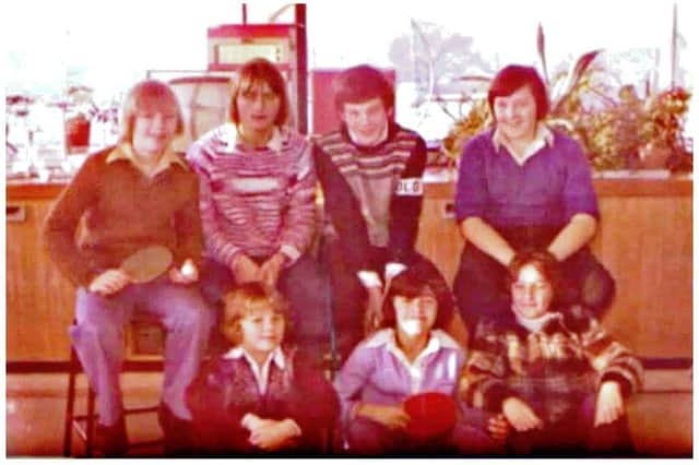 Rob Clarke has recreated a photo from the 1970's that was taken at Fareham Park School.
Pictured: Left to right top: Liam Newton, Rob Clarke, Nicky Pellatt, Paul Smith
Left to right Bottom: David Bernice, Chris Hyde and Gareth Satherley.