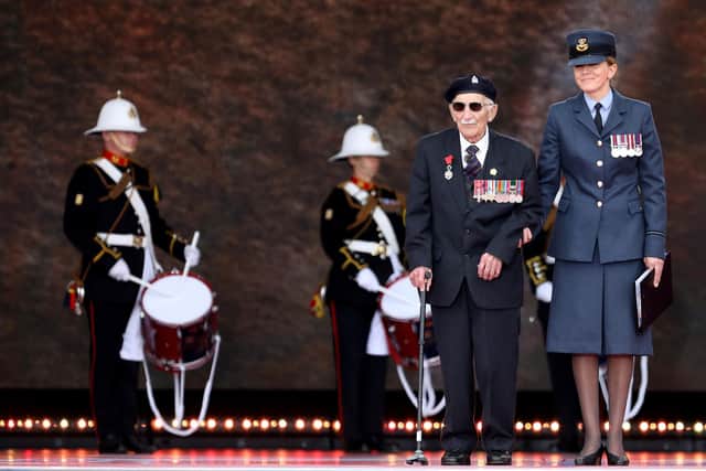 Portsmouth veteran John Jenkins receives a standing ovation at the D-Day 75 event on Southsea Common