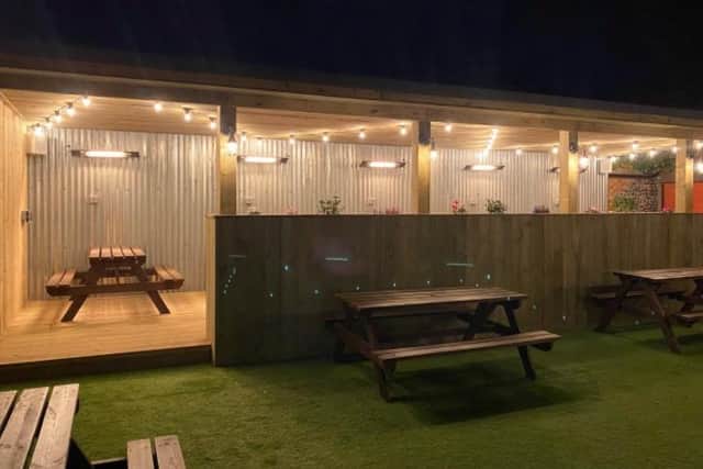 The refurbishment, which took seven weeks to complete, includes a beer garden with a heated alfresco patio. Picture: Admiral Taverns