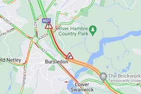 M27 crash. Pic: AA