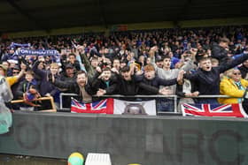 1,095 Pompey fans packed out the away end at the LNER Stadium