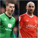 Danny Cowley is keen on Josh Griffiths, left, while Danny Hylton has been linked with Pompey.