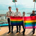 The Spinnaker Tower team getting ready for Pride