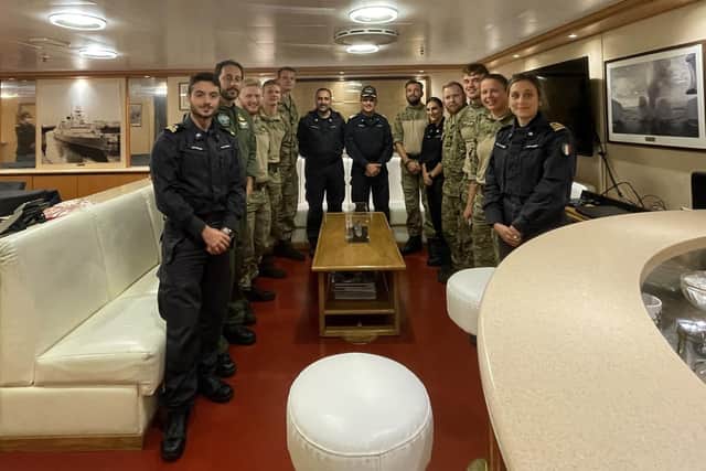 Italy's ITS Andrea Doria hosts representatives from all NATO participants.