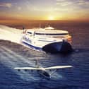A concept image of the new 'flying ferries' that could be sailing from Portsmouth by 2028.