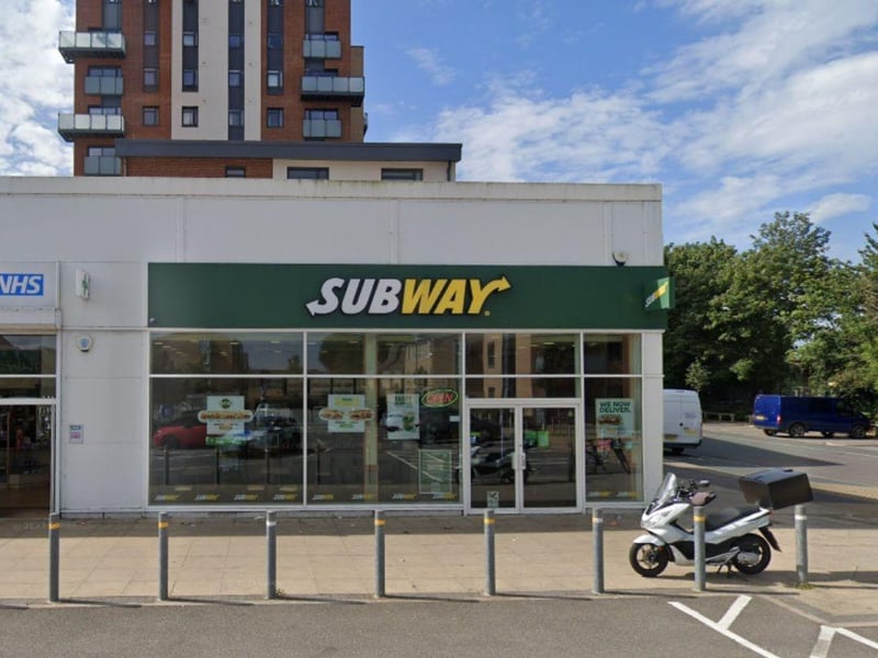 Rated 5: Subway (Rey Sub Ltd) at 4 Alver Village Square, Grange Road, Gosport; rated on March 19