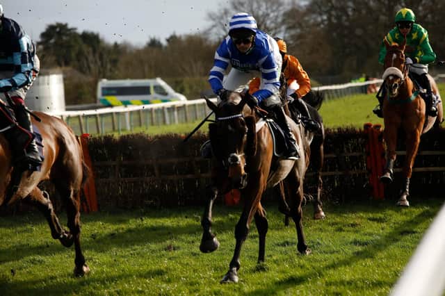 Racing action from Fontwell last weekend. But who knows when the Sussex course will next stage a meeting? Picture: Clive Bennett