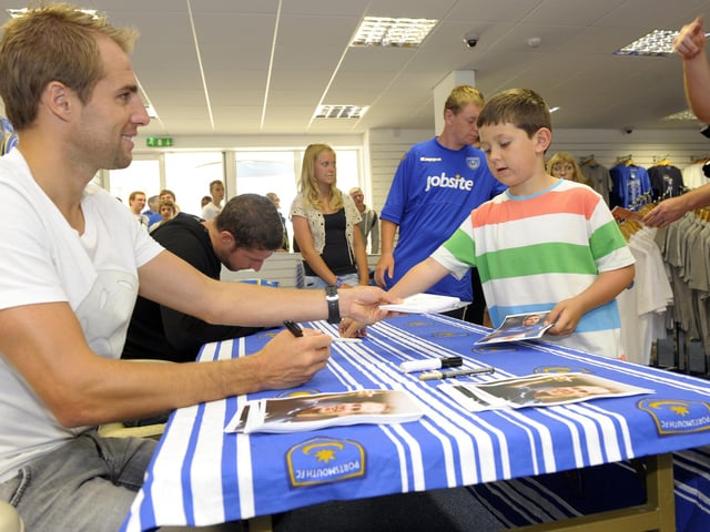 Luke Varney makes this young fan's day in 2011