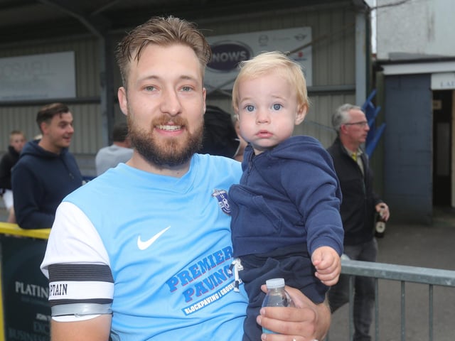 Wes Street with his son Jaxon.