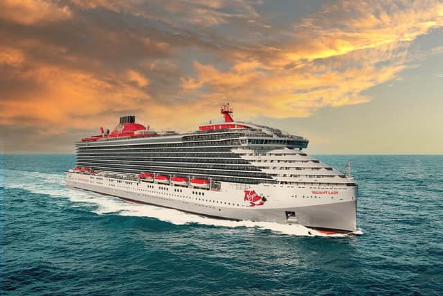 Valiant Lady, Virgin Voyages' latest cruise liner, is set to sail on her maiden journey from Portsmouth.