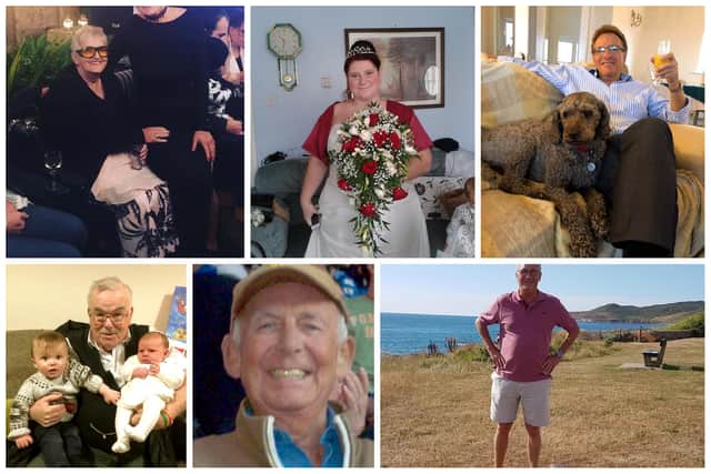 Top from left: Ann Milligan, Emma Dickinson and George Mason. Bottom from left: Don Andrews, Merrick Burrell and Steve Woodage