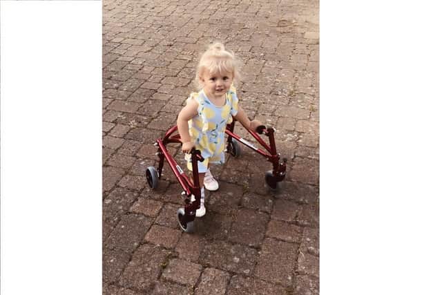 Esme Groves, who will attempt a mile-long walk next month