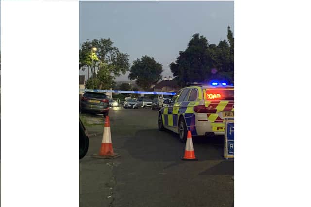 Police in Leominster Avenue in Paulsgrove on the evening of Saturday, June 13, 2021
Collision between escooter rider and VW Eos Sport 
Picture submitted