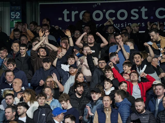 Pompey were accompanied by 1,840 fans at Wycombe's Adams Park.