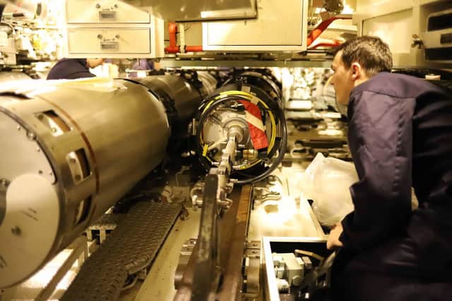 HMS Talent carries out Spearfish torpedo trials off the west coast of Scotland