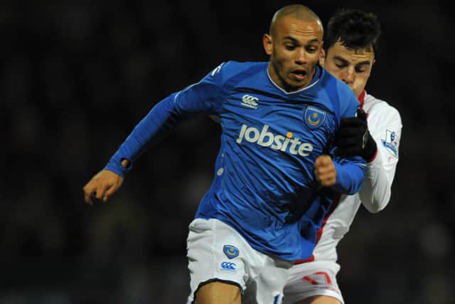 Danny Webber in action against Birmingham City for Pompey's FA Cup quarter-final victory in March 2010. Picture: Steve Reid