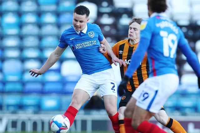 Pompey right-back Callum Johnson