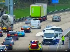 The boat is causing delays on the M27 this morning.