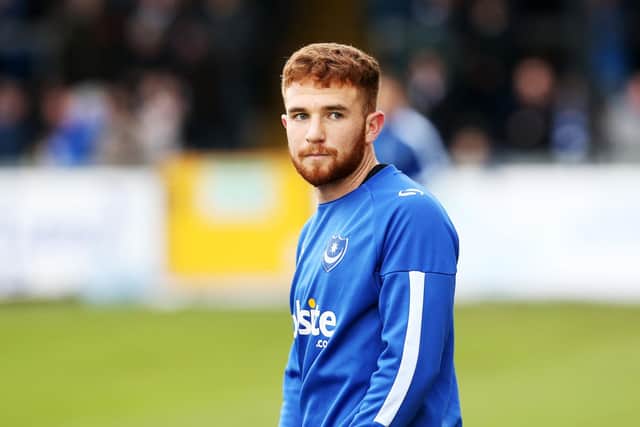 Theo Widdrington pictured during his days at Pompey. Pic: Joe Pepler.
