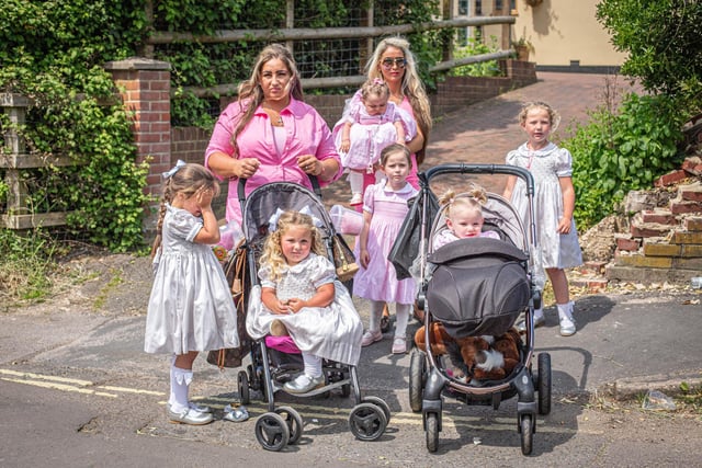 Wickham Horse Fair at Wickham on Saturday 20th May 2023
Pictured: The Stockes family at the fair.
Picture: Habibur Rahman