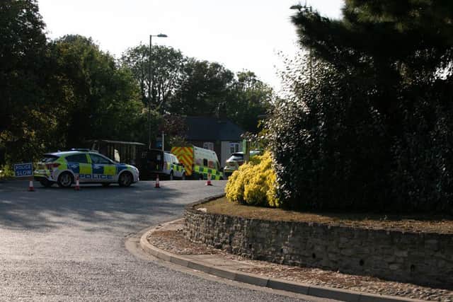 Emergency services at the scene of the crash in Fareham. Picture: Leoni Watt