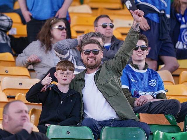 It's great to sees smiles on so many Pompey faces.