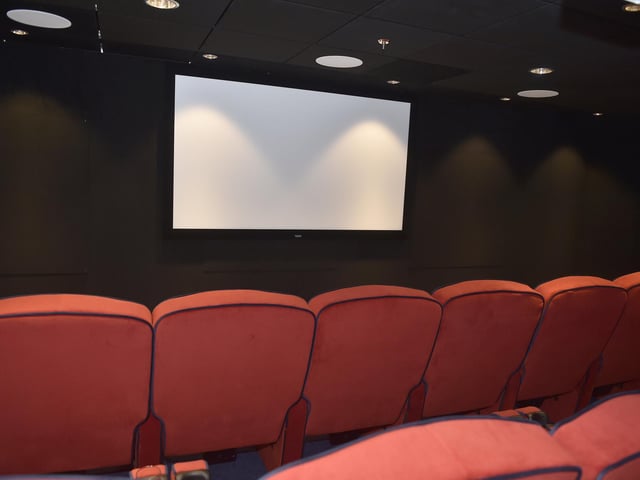 The cinema room.