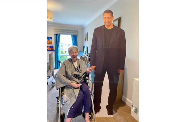 Rosie Hawes with Denzel Washinton at Wellington Vale.