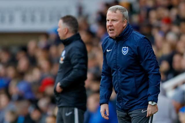 Pompey boss Kenny Jackett during Saturday's 2-0 defeat at Peterborough. Picture: Simon Davies