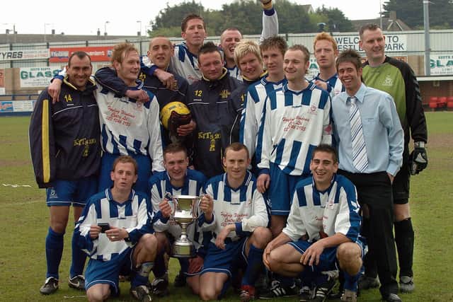 Havant Sunday Football League Senior Cup final winners AFC Hayling, 2006.
