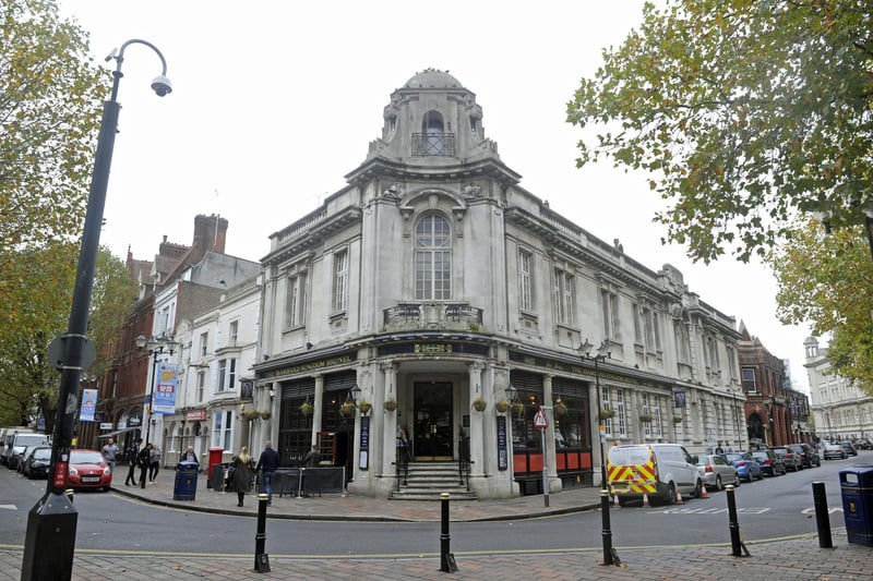 The Isambard Kingdom Brunel in Guildhall Walk has a pint of Carling for £3.54

Picture Ian Hargreaves