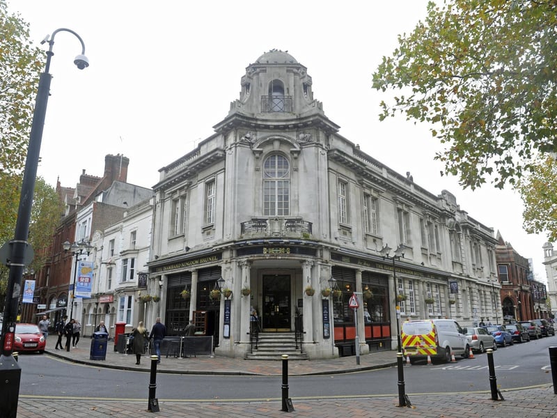 The Isambard Kingdom Brunel in Guildhall Walk has a pint of Carling for £3.54

Picture Ian Hargreaves