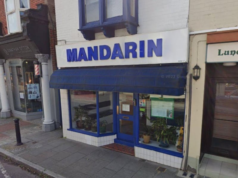 Mandarin at 30 North Street, Emsworth was rated 5 on April 10.