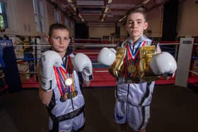 Charlie Keet, left, and Alfie Holman.
Picture: Habibur Rahman