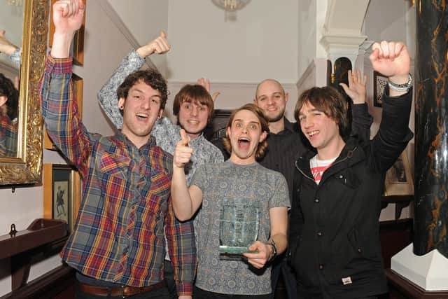 Kassassin Street, winners of Best Band at the Guide Awards, January 2014. Picture: Sarah Standing (14166-6457)