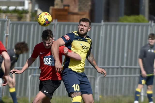 Steve Hutchings, right, is set to return for Moneyfields' trip to Christchurch. Picture: Allan Hutchings (030421-127)
