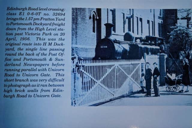 The photograph as it appears in 'One Hundred Years of Roads and Rail Around the Solent' by David Fereday Glenn.