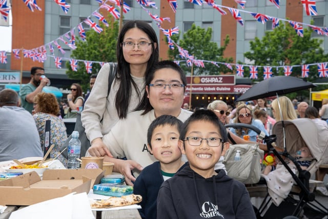 The Weng Family, from Waterlooville, enjoying the British Street Food Awards. Photos by Alex Shute