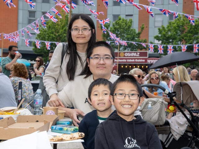 The Weng Family, from Waterlooville, enjoying the British Street Food Awards. Photos by Alex Shute
