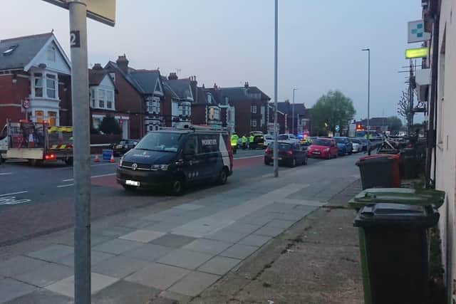 Incident on London Road. 