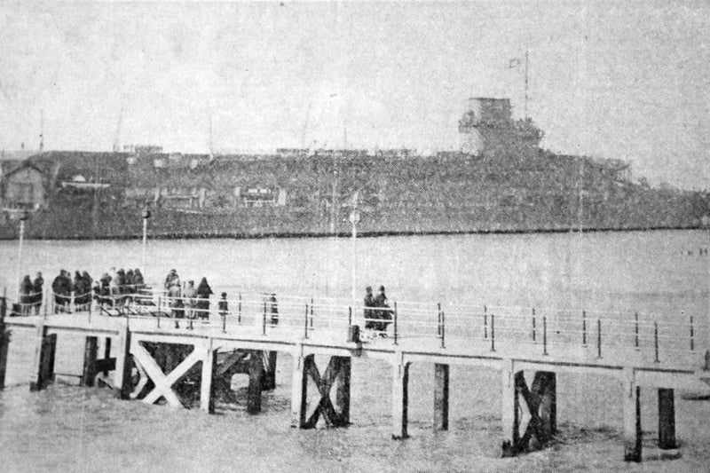 HMS Courageous entering Portsmouth Harbour in 1939