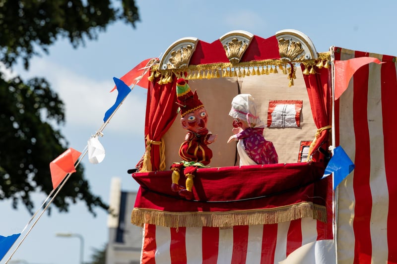 The traditional Punch & Judy show kept the audience riveted. 
Picture: Mike Cooter (290723)