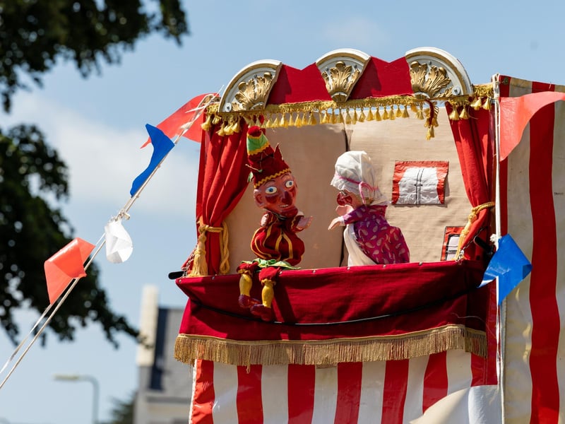 The traditional Punch & Judy show kept the audience riveted. 
Picture: Mike Cooter (290723)