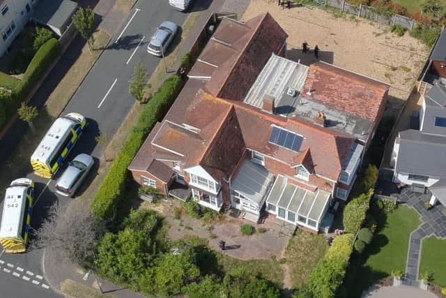Police raided a building in Britten Road, Lee-on-the-Solent, last Thursday (July 6). Picture: Gosport Police.