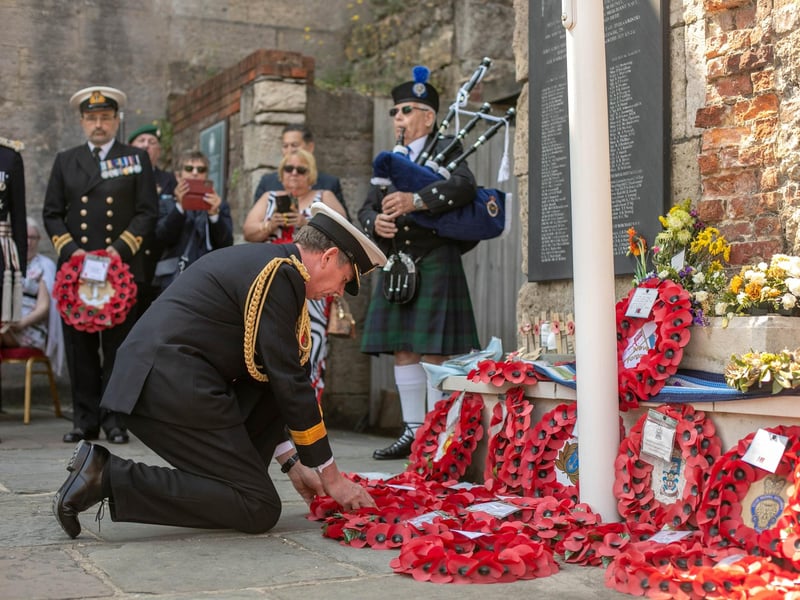 Pictured: wreath laying at the event
Picture: Habibur Rahman