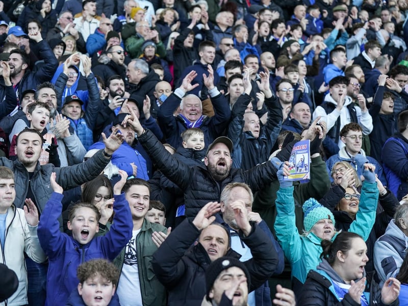 18,921 home fans made their presence felt for Oxford's visit to Fratton Park