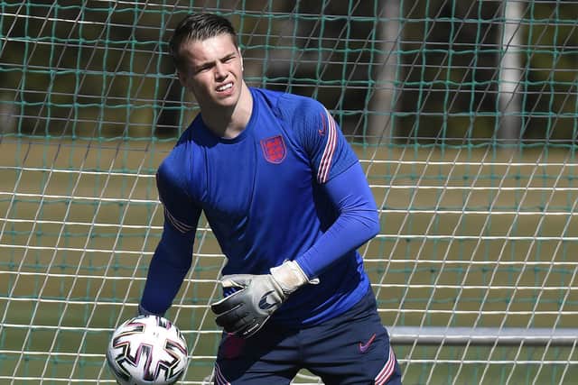 Josh Griffiths on England under-21 duty Picture: Jurij Kodrun/Getty Images