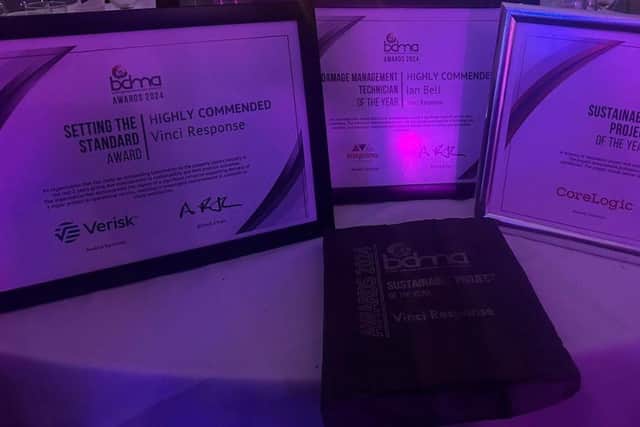Vinci Response's award certificates from the 2024 BDMA Awards